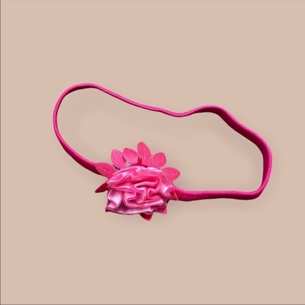3/$15 Pink PomPom Baby Headband